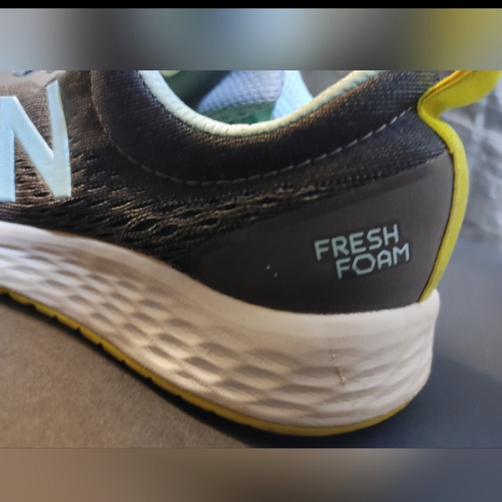 NEW BALANCE Blue, Grey Athletic Running Sneakers Size 9.5 - Picture 6 of 10